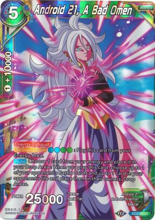 Android 21 A Bad Omen Reprint XD2 08 Rare Foil Battle Evolution Booster Foil Singles Android 21 A Bad Omen Reprint XD2 08 Rare Foil Battle Evolution Booster Foil Singles