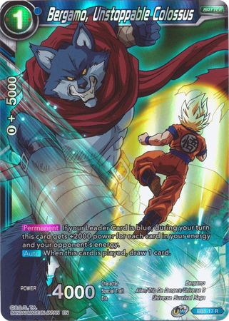 Bergamo Unstoppable Colossus EB1 17 Rare Foil Battle Evolution Booster Foil Singles Bergamo Unstoppable Colossus EB1 17 Rare Foil Battle Evolution Booster Foil Singles