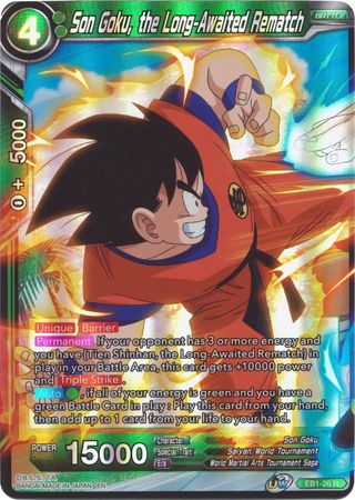 Son Goku the Long Awaited Rematch EB1 26 Rare Foil Son Goku the Long Awaited Rematch EB1 26 Rare Foil