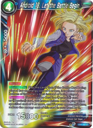 Android 18 Let the Battle Begin EB1 20 Uncommon Foil Android 18 Let the Battle Begin EB1 20 Uncommon Foil