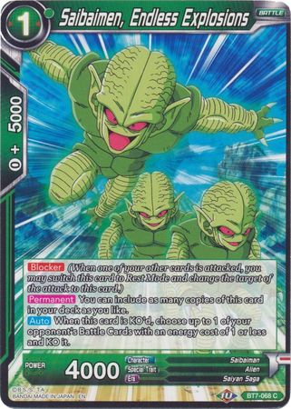 Saibaimen Endless Explosions Reprint BT7 068 Common Saibaimen Endless Explosions Reprint BT7 068 Common