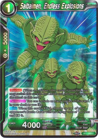 Saibaimen Endless Explosions Reprint BT7 068 Common Foil Battle Evolution Booster Foil Singles Saibaimen Endless Explosions Reprint BT7 068 Common Foil Battle Evolution Booster Foil Singles