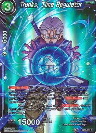 Trunks Time Regulator Reprint BT7 103 Common Foil Battle Evolution Booster Foil Singles Trunks Time Regulator Reprint BT7 103 Common Foil Battle Evolution Booster Foil Singles