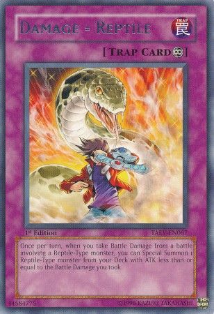 Damage Reptile TAEV EN067 Rare 1st Edition Tactical Evolution TAEV 1st Edition Singles Damage Reptile TAEV EN067 Rare 1st Edition Tactical Evolution TAEV 1st Edition Singles