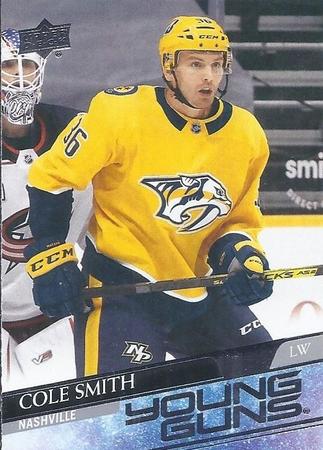 Cole Smith 2020 21 Upper Deck Series 2 481 Young Guns Rookie Cole Smith 2020 21 Upper Deck Series 2 481 Young Guns Rookie