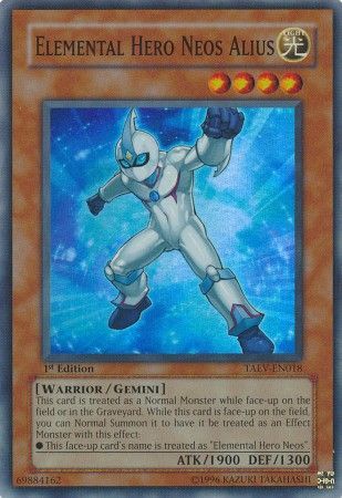 Elemental Hero Neos Alius TAEV EN018 Super Rare 1st Edition Elemental Hero Neos Alius TAEV EN018 Super Rare 1st Edition