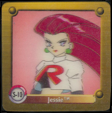S 10 Jessie 1998 Pokemon Flipz Artbox Series One 3D S 10 Jessie 1998 Pokemon Flipz Artbox Series One 3D