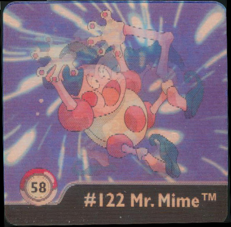 58 122 Mr Mime 1998 Pokemon Flipz Artbox Series One Pokemon Flipz Artbox 58 122 Mr Mime 1998 Pokemon Flipz Artbox Series One Pokemon Flipz Artbox