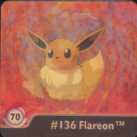 70 133 Eevee 136 Flareon 1998 Pokemon Flipz Artbox Series One Pokemon Flipz Artbox 70 133 Eevee 136 Flareon 1998 Pokemon Flipz Artbox Series One Pokemon Flipz Artbox
