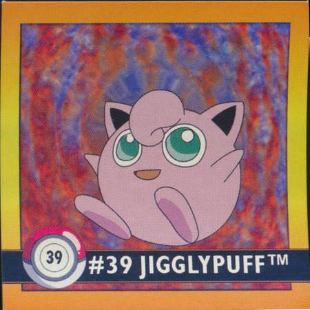 039 Jigglypuff 1998 Pokemon Flipz Artbox Sticker 039 Jigglypuff 1998 Pokemon Flipz Artbox Sticker