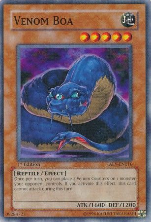 Venom Boa TAEV EN016 Common 1st Edition Venom Boa TAEV EN016 Common 1st Edition