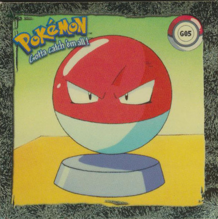 G05 Voltorb 1998 Pokemon Flipz Artbox Gold Sticker Pokemon Flipz Artbox G05 Voltorb 1998 Pokemon Flipz Artbox Gold Sticker Pokemon Flipz Artbox