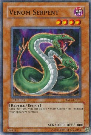 Venom Serpent TAEV EN017 Common 1st Edition Venom Serpent TAEV EN017 Common 1st Edition