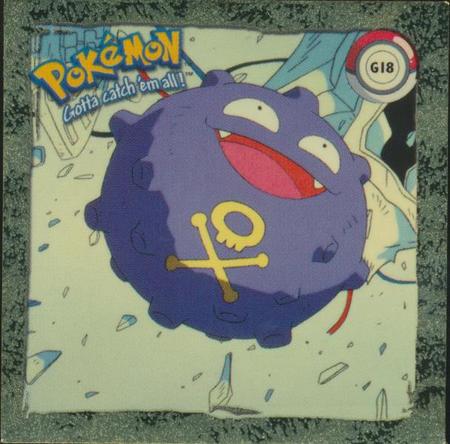 G18 Koffing 1998 Pokemon Flipz Artbox Gold Sticker Pokemon Flipz Artbox G18 Koffing 1998 Pokemon Flipz Artbox Gold Sticker Pokemon Flipz Artbox
