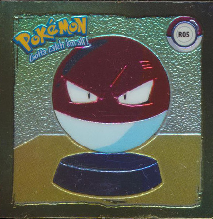 R05 Voltorb 1998 Pokemon Flipz Artbox Gold Sticker Pokemon Flipz Artbox R05 Voltorb 1998 Pokemon Flipz Artbox Gold Sticker Pokemon Flipz Artbox