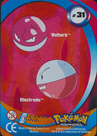 31 Voltorb/Electrode - Long Tail Memorabilia/Supplies