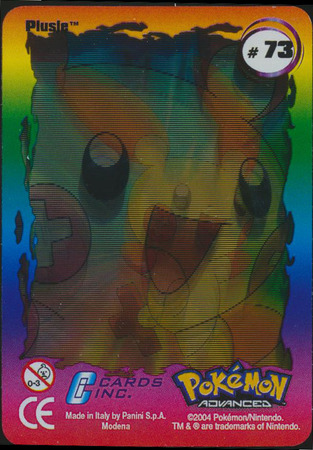 73 Plusle Pokemon Advanced Action Card 73 Plusle Pokemon Advanced Action Card