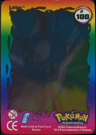 100 Latios Pokemon Advanced Action Card 100 Latios Pokemon Advanced Action Card