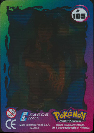 105 Brock Pokemon Advanced Action Card Pokemon Collectible Cards Stickers 105 Brock Pokemon Advanced Action Card Pokemon Collectible Cards Stickers