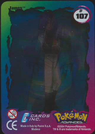 107 James Pokemon Advanced Action Card 107 James Pokemon Advanced Action Card
