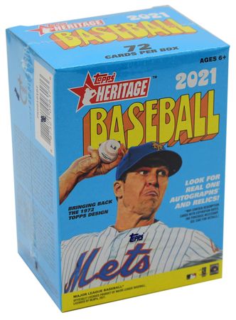 2021 Topps Heritage Baseball Blaster Box Topps 09617 2021 Topps Heritage Baseball Blaster Box Topps 09617