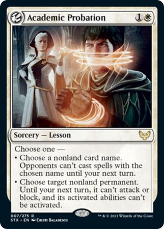 Academic Probation 007 275 Strixhaven School of Mages Singles Academic Probation 007 275 Strixhaven School of Mages Singles