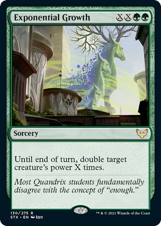Exponential Growth 130 275 Strixhaven School of Mages Singles Exponential Growth 130 275 Strixhaven School of Mages Singles