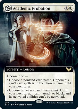 Academic Probation 287 Extended Art Strixhaven School of Mages Collector Booster Singles Academic Probation 287 Extended Art Strixhaven School of Mages Collector Booster Singles