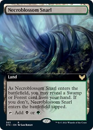 Necroblossom Snarl 363 Extended Art Necroblossom Snarl 363 Extended Art