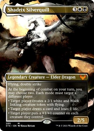 Shadrix Silverquill 280 Borderless Strixhaven School of Mages Collector Booster Singles Shadrix Silverquill 280 Borderless Strixhaven School of Mages Collector Booster Singles