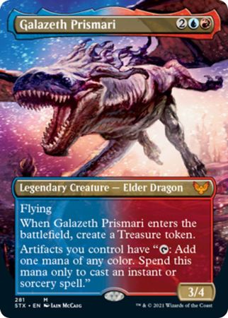 Galazeth Prismari 281 Borderless Strixhaven School of Mages Collector Booster Singles Galazeth Prismari 281 Borderless Strixhaven School of Mages Collector Booster Singles