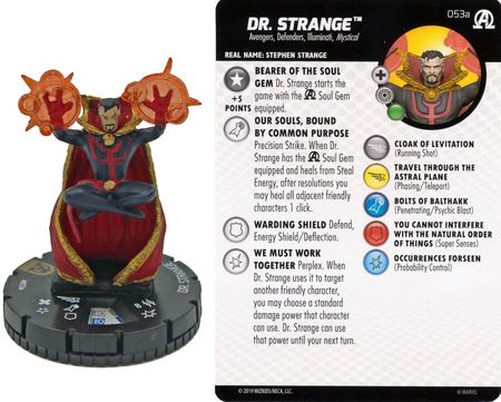 Heroclix Dr outlets Strange 053a Super Rare W/ Mind Gem S005