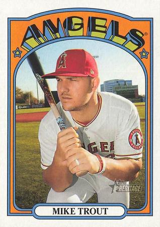Mike Trout 2021 Topps Heritage 169 2021 Topps Heritage Mike Trout 2021 Topps Heritage 169 2021 Topps Heritage