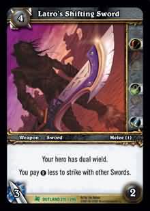 Latro s Shifting Sword 215 246 Uncommon WoW Fires of Outland Latro s Shifting Sword 215 246 Uncommon WoW Fires of Outland