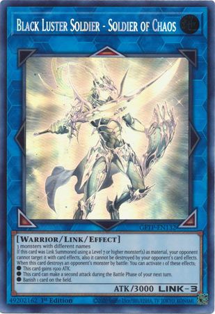 Yugioh YGLD-ENA01 Black Luster Soldier 1st Edition Mint