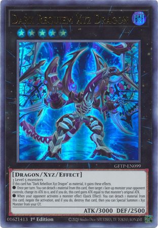 Dark Requiem Xyz Dragon GFTP-EN099 Ultra Rare Yu-Gi-Oh Card 1st Edition New