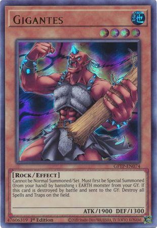 Gigantes GFTP EN074 Ultra Rare 1st Edition Gigantes GFTP EN074 Ultra Rare 1st Edition
