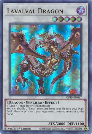 Lavalval Dragon GFTP EN047 Ultra Rare 1st Edition Ghosts From The Past Collector s Set 1st Edition Singles Lavalval Dragon GFTP EN047 Ultra Rare 1st Edition Ghosts From The Past Collector s Set 1st Edition Singles