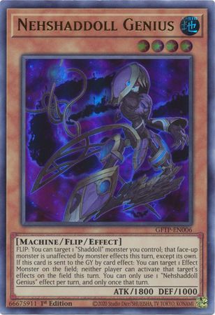 Nehshaddoll Genius GFTP EN006 Ultra Rare 1st Edition Nehshaddoll Genius GFTP EN006 Ultra Rare 1st Edition