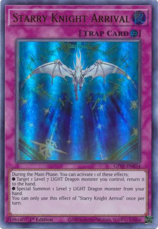 Starry Knight Arrival GFTP EN034 Ultra Rare 1st Edition Ghosts From The Past Collector s Set 1st Edition Singles Starry Knight Arrival GFTP EN034 Ultra Rare 1st Edition Ghosts From The Past Collector s Set 1st Edition Singles