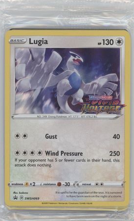 Lugia SWSH069 Prerelease Promo Card in Sealed Pack Pokemon Sword Shield Promos Lugia SWSH069 Prerelease Promo Card in Sealed Pack Pokemon Sword Shield Promos