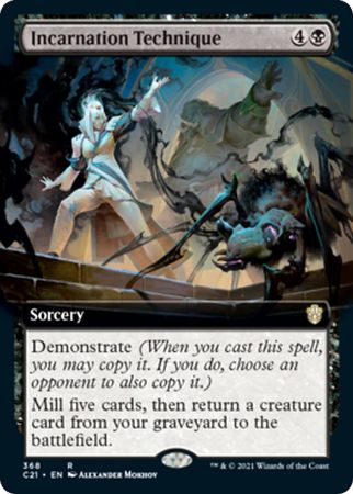 Incarnation Technique 368 Extended Art Commander 2021 Singles Incarnation Technique 368 Extended Art Commander 2021 Singles
