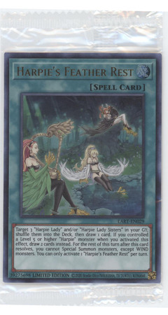 Limited. Details about   yugioh collection Ultra Rare Lost Art Promo Harpie’s Feather Rest 