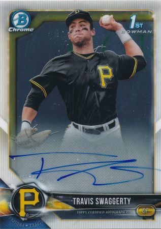 Travis Swaggerty 2018 Bowman Draft Chrome CDA TS 1st Auto Autograph 2018 Bowman Draft Chrome Auto Travis Swaggerty 2018 Bowman Draft Chrome CDA TS 1st Auto Autograph 2018 Bowman Draft Chrome Auto