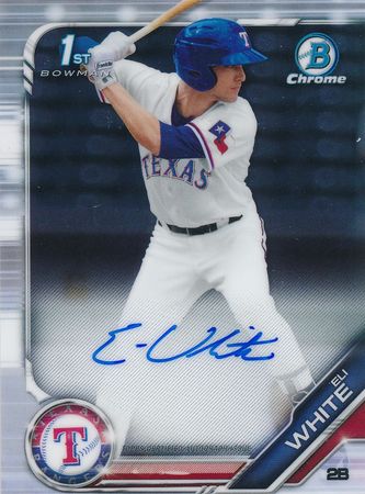 Eli White 2019 Bowman Chrome CPA EW 1st Auto Autograph Eli White 2019 Bowman Chrome CPA EW 1st Auto Autograph