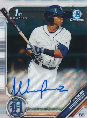 Wenceel Perez 2019 Bowman Chrome CPA WP 1st Auto Autograph Wenceel Perez 2019 Bowman Chrome CPA WP 1st Auto Autograph