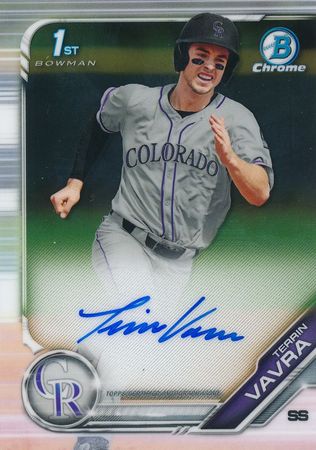 Terrin Vavra 2019 Bowman Chrome CPA TV 1st Auto Autograph Terrin Vavra 2019 Bowman Chrome CPA TV 1st Auto Autograph