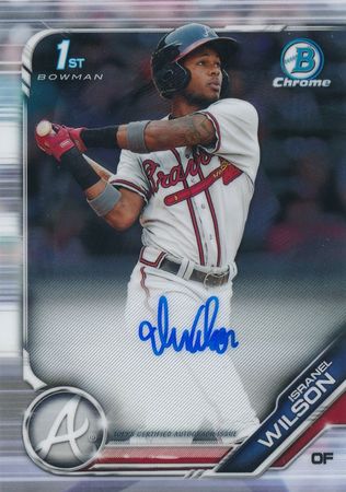 Isranel Wilson 2019 Bowman Chrome CPA IW 1st Auto Autograph Isranel Wilson 2019 Bowman Chrome CPA IW 1st Auto Autograph