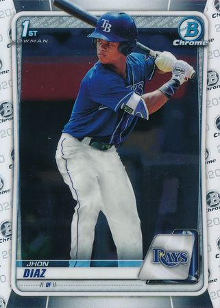 Jhon Diaz 2020 Bowman Chrome Prospects BCP 30 1st 2020 Bowman Chrome Prospects Jhon Diaz 2020 Bowman Chrome Prospects BCP 30 1st 2020 Bowman Chrome Prospects