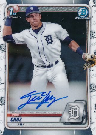 Trei Cruz 2020 Bowman Draft Chrome CDA TC 1st Auto Autograph 2020 Bowman Draft Chrome Auto Trei Cruz 2020 Bowman Draft Chrome CDA TC 1st Auto Autograph 2020 Bowman Draft Chrome Auto